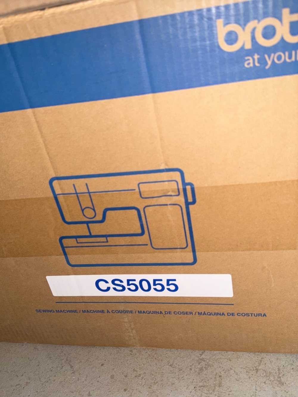 Brother Sewing Machine in White with Light Blue Panel